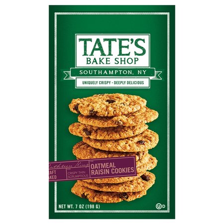 TATES BAKE SHOP Oatmeal Raisin Cookies 7 oz Bagged 1001026